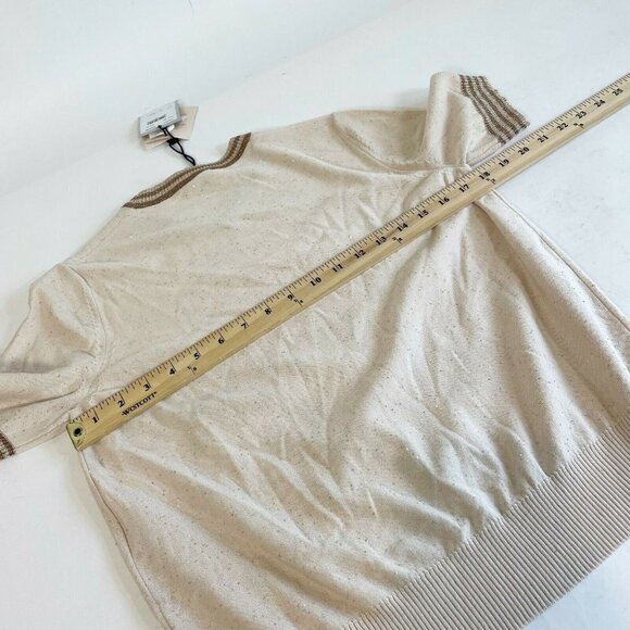 Marella Metallic Trim Cerchio Crop Sweater M NEW - Picture 9 of 11